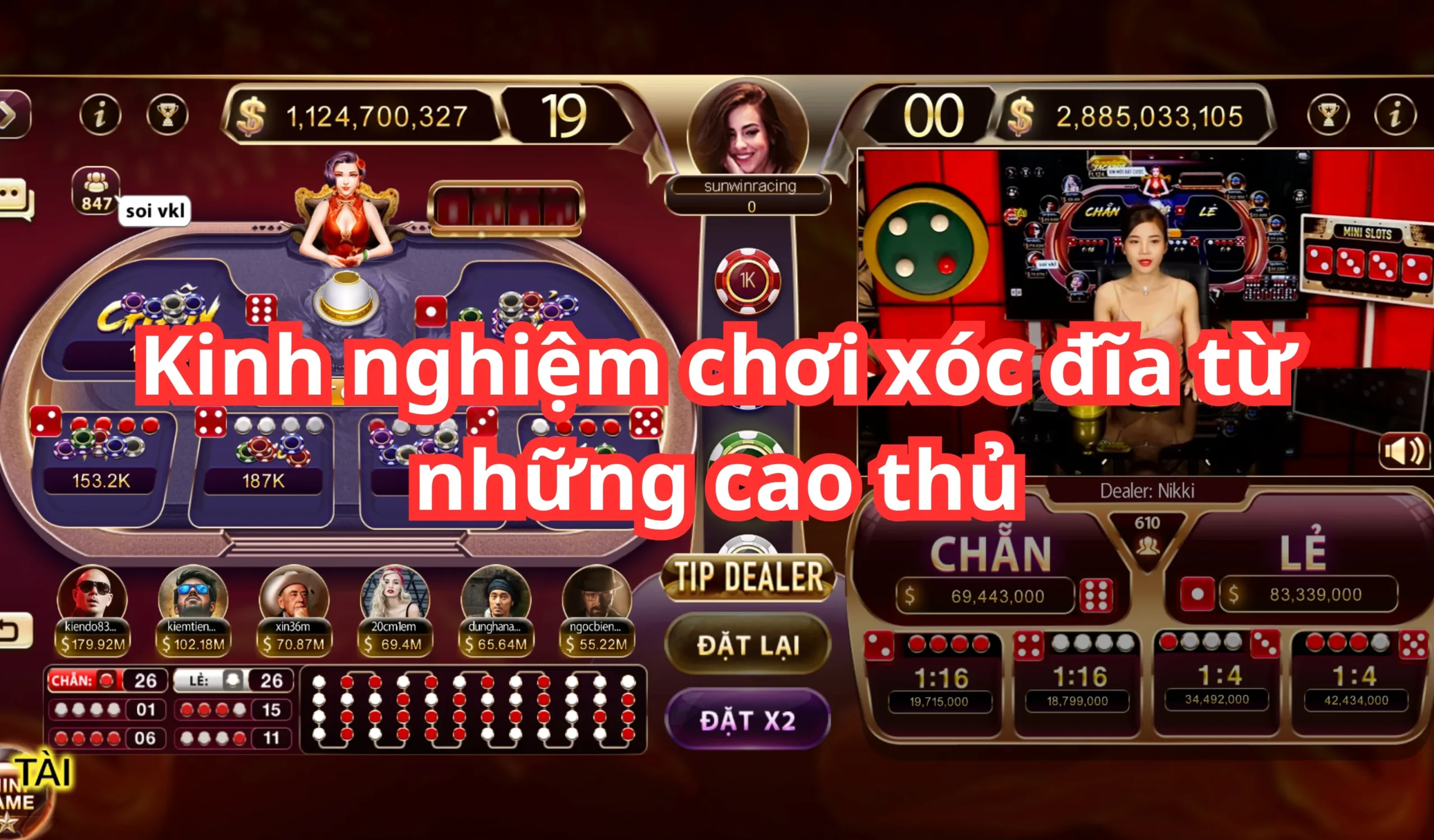 Kinh nghiệm chơi xóc đĩa từ những cao thủ