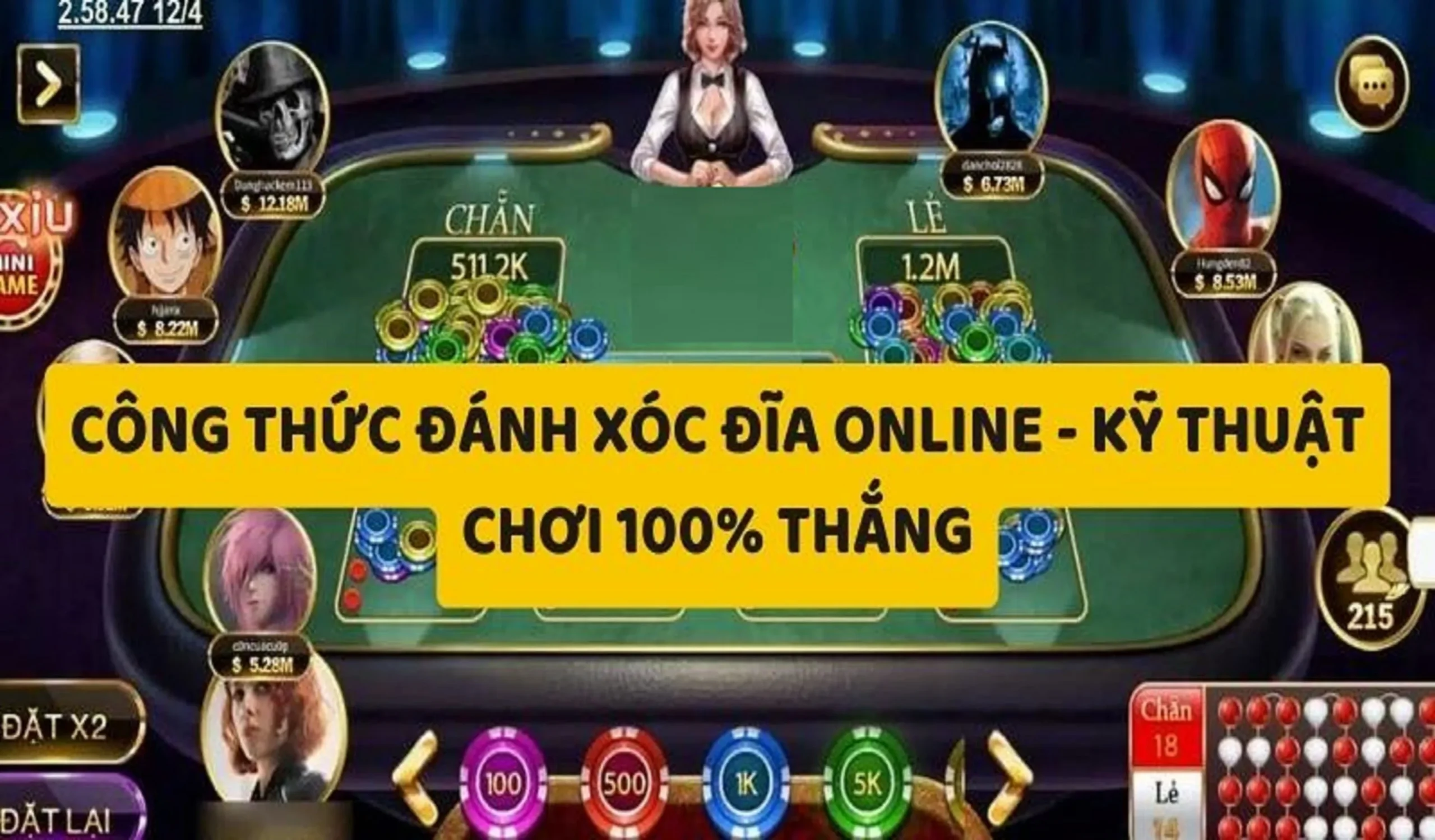 Một vài công thức đánh xóc đĩa online cao thủ bật mí 