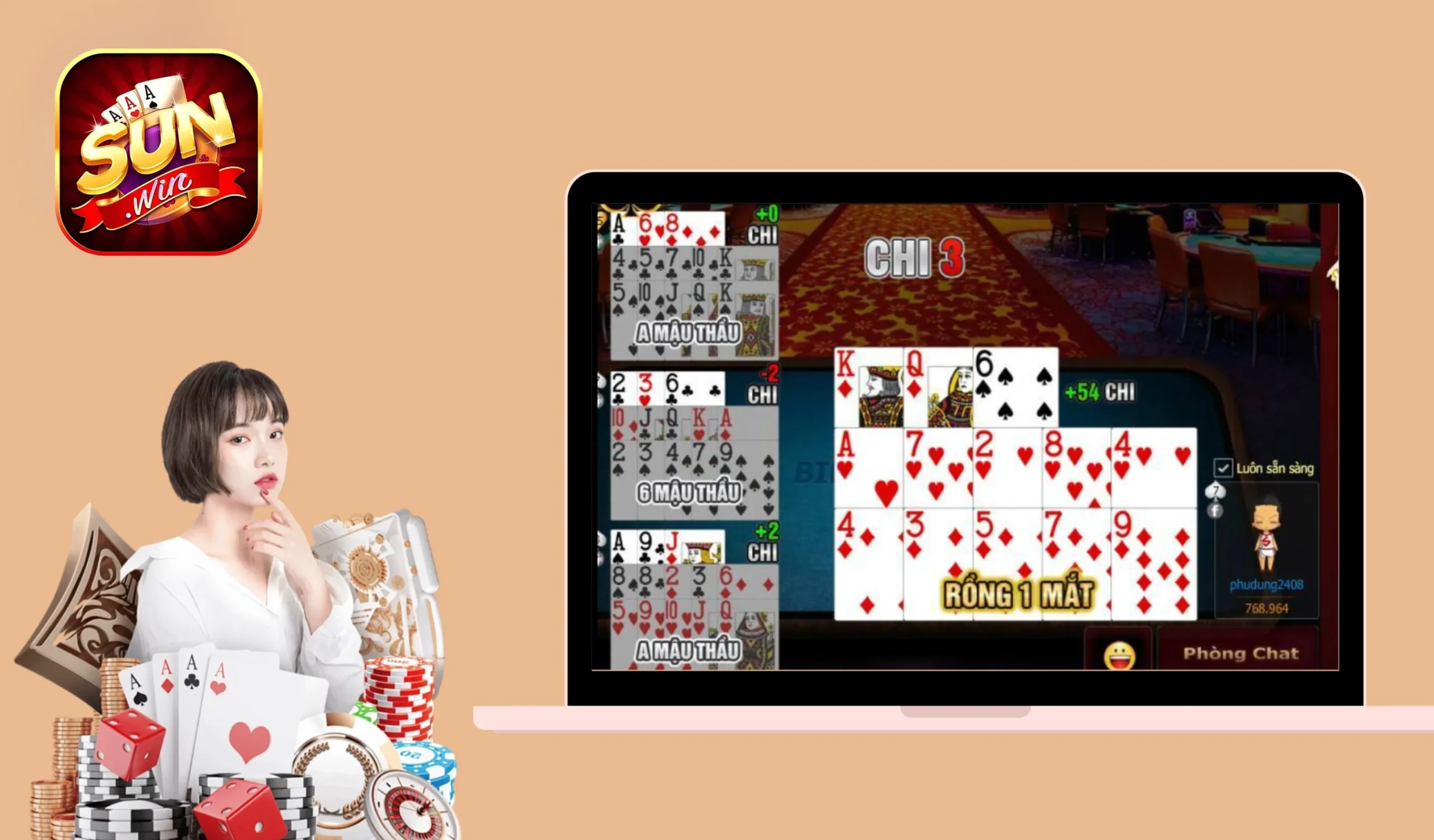 Sức mạnh đỉnh cao của rồng 1 mắt trong game mậu binh